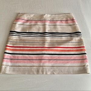 LOFT Striped Mini Skirt